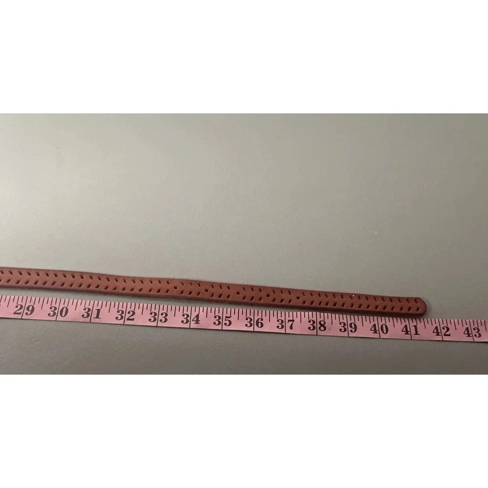 Gap Laser Cut leather belt women's size M